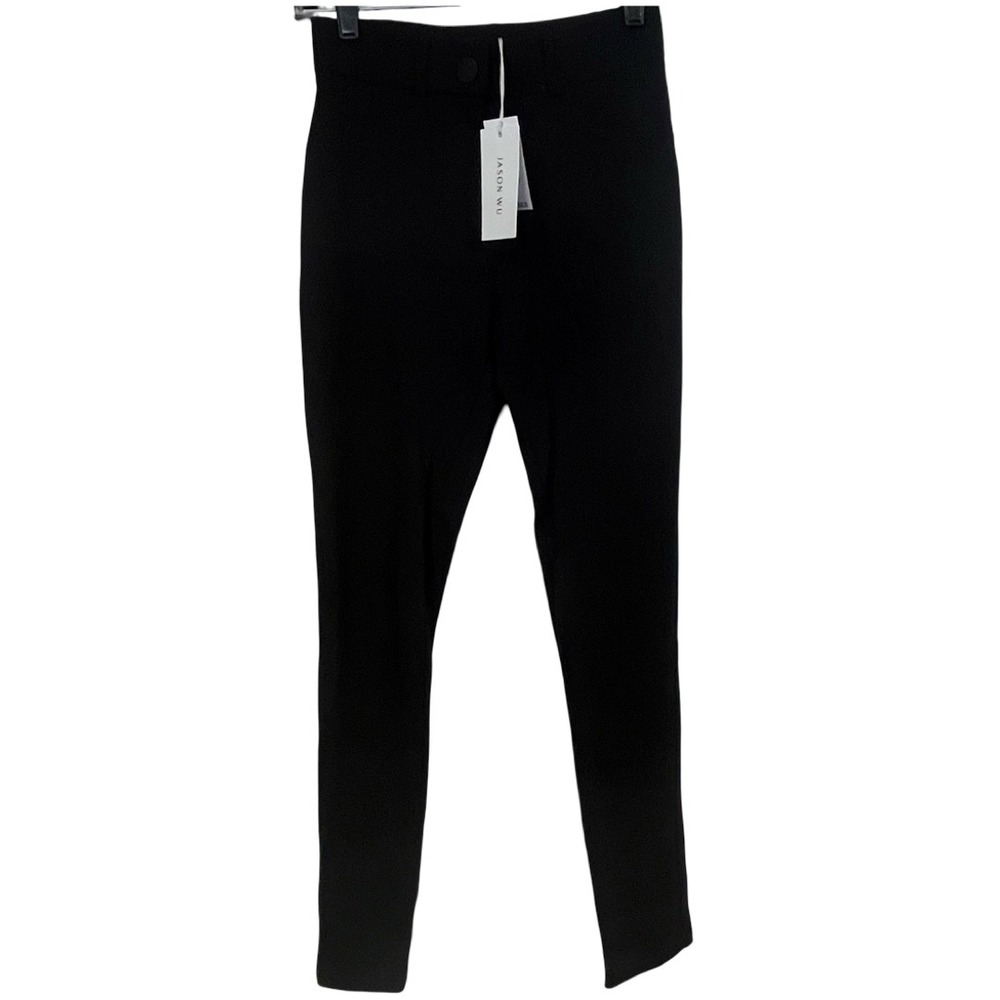 NWT‎ JASON WU Black Slim Fit Stretch Pants XS TP